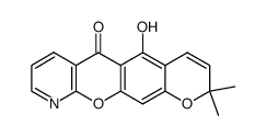 5-hydroxy-2,2-dimethyl-2H,6H-pyrano[3',2':6,7]benzopyrano[2,3-b]pyridin-6-one Structure