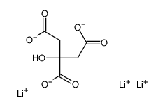 LITHIUM CITRATE Structure