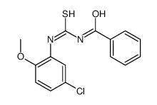 N-[(5-chloro-2-methoxyphenyl)carbamothioyl]benzamide结构式
