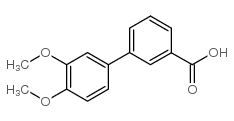 3',4'-二甲氧基-联苯-3-羧酸结构式