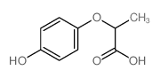2-(4-羟基苯氧基)丙酸结构式