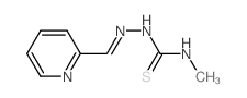 3-methyl-1-(pyridin-2-ylmethylideneamino)thiourea Structure