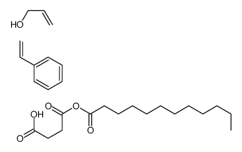 4-dodecanoyloxy-4-oxobutanoic acid,prop-2-en-1-ol,styrene结构式