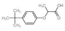 2-(4-叔丁基苯氧基)丙酸结构式