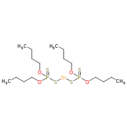Zinc bis(O,O-dibutyl phosphorodithioate) structure