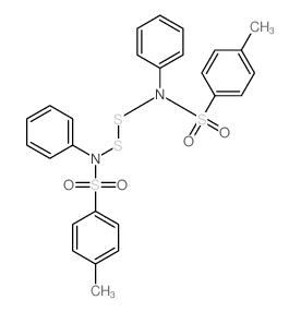 4-methyl-N-[(4-methylphenyl)sulfonyl-phenyl-amino]disulfanyl-N-phenyl-benzenesulfonamide结构式