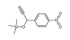 α-[(trimethylsilyl)oxy]-α-(p-nitrophenyl)acetonitrile Structure