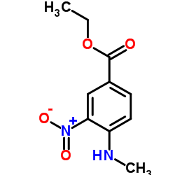 4-甲氨基-3-硝基苯甲酸乙酯结构式