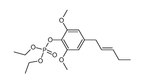 2,6-dimethoxy-4-(pent-2-en-1-yl)phenyl diethyl phosphate Structure