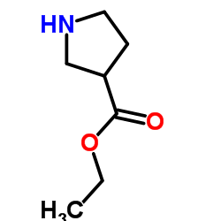 3-吡咯烷-甲酸乙酯结构式