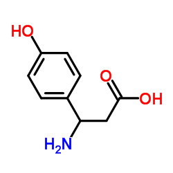 (R)-3-氨基-3-(4-羟基苯基)-丙酸结构式
