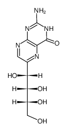 2-amino-6-(D-arabino-tetrahydroxybutyl)pteridin-4(3H)-one Structure