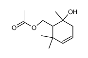 2-acetoxymethyl-3-hydroxy-1,1,3-trimethyl-5-cyclohexene结构式