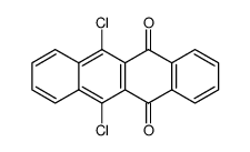 6,11-dichloro-5,12-naphthacenequinone结构式