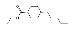 ethyl trans-4-pentylcyclohexane-carboxylate结构式