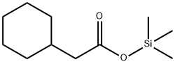 Cyclohexaneacetic acid trimethylsilyl ester Structure