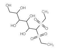 Galactitol, 1-deoxy-1,1-bis(ethylsulfonyl)-,D- (6CI,8CI)结构式