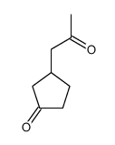 3-(2-oxopropyl)cyclopentan-1-one Structure