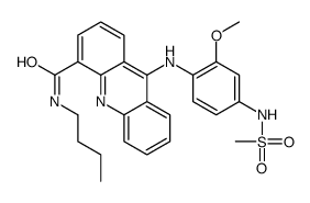 N-butyl-9-[4-(methanesulfonamido)-2-methoxyanilino]acridine-4-carboxamide Structure