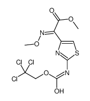 methyl (2Z)-2-methoxyimino-2-[2-(2,2,2-trichloroethoxycarbonylamino)-1,3-thiazol-4-yl]acetate结构式
