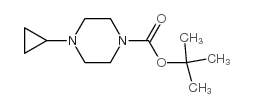 1-CYCLOPROPYLPIPERAZINE-4-CARBOXYLIC ACID TERT-BUTYL ESTER Structure