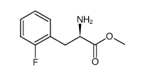 (R)-2-amino-3-(2-fluoro-phenyl)-propionic acid methyl ester结构式