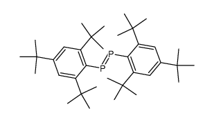 trans-bis[(2,4,6-tri-t-butyl)phenyl]diphosphene Structure