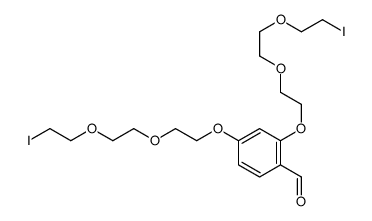 2,4-bis[2-[2-(2-iodoethoxy)ethoxy]ethoxy]benzaldehyde结构式