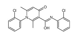N,1-bis(2-chlorophenyl)-2,6-dimethyl-4-oxopyridine-3-carboxamide结构式