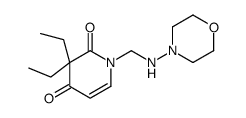N-aminomethylmorpholine 3,3-diethyl-2,4-pyridinedione Structure
