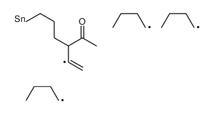 3-(1-tributylstannylethenyl)heptan-2-one结构式