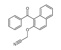 2-(1-benzoylnaphthalen-2-yl)oxyacetonitrile Structure