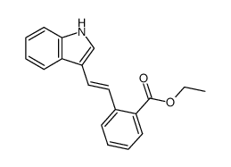 Ethyl trans-2-[2-(3-indolyl)ethenyl]benzoate Structure