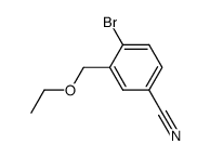 4-bromo-3-(ethoxymethyl)benzonitrile结构式