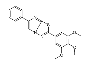 6-phenyl-2-(3,4,5-trimethoxyphenyl)imidazo[2,1-b][1,3,4]thiadiazole结构式