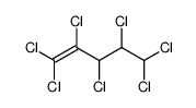 3H,4H,5H-heptachloro-pent-1-ene结构式