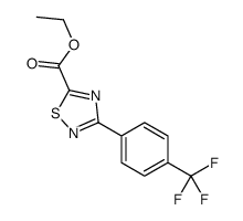ethyl 3-(4-(trifluoromethyl)phenyl)-1,2,4-thiadiazole-5-carboxylate结构式