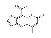 9-acetyl-5-methylfuro[3,2-g]chromen-7-one Structure