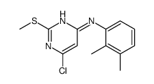 6-chloro-N-(2,3-dimethylphenyl)-2-methylsulfanylpyrimidin-4-amine Structure