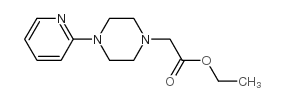 4-(2-吡啶)-1-哌嗪乙酸乙酯结构式
