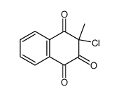 3-chloro-3-methyl-naphthalene-1,2,4-trione结构式