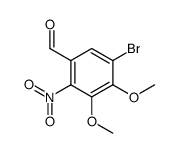 5-bromo-2-nitroveratraldehyde Structure