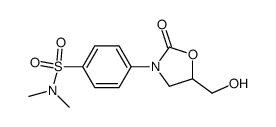 dl-N,N-dimethyl-4-[5-(hydroxymethyl)-2-oxooxazolidin-3-yl]benzenesulfonamide Structure