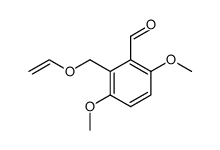 3,6-dimethoxy-2-((vinyloxy)methyl)benzaldehyde Structure