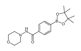 [4-(4'-氨基吗啉-1-羰基)苯基]硼酸频哪醇酯结构式