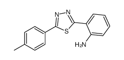 2-[5-(4-methylphenyl)-1,3,4-thiadiazol-2-yl]aniline结构式