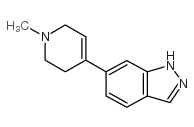 6-(1-甲基-1,2,3,6-四氢吡啶-4-基)-1H-吲唑结构式