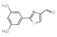 2-(3,5-二甲基苯基)-噻唑-4-甲醛结构式