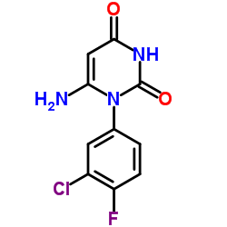 6-Amino-1-(3-chloro-4-fluorophenyl)-2,4(1H,3H)-pyrimidinedione Structure