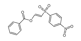 E-2-benzoyloxyvinyl p-nitrophenyl sulfone结构式